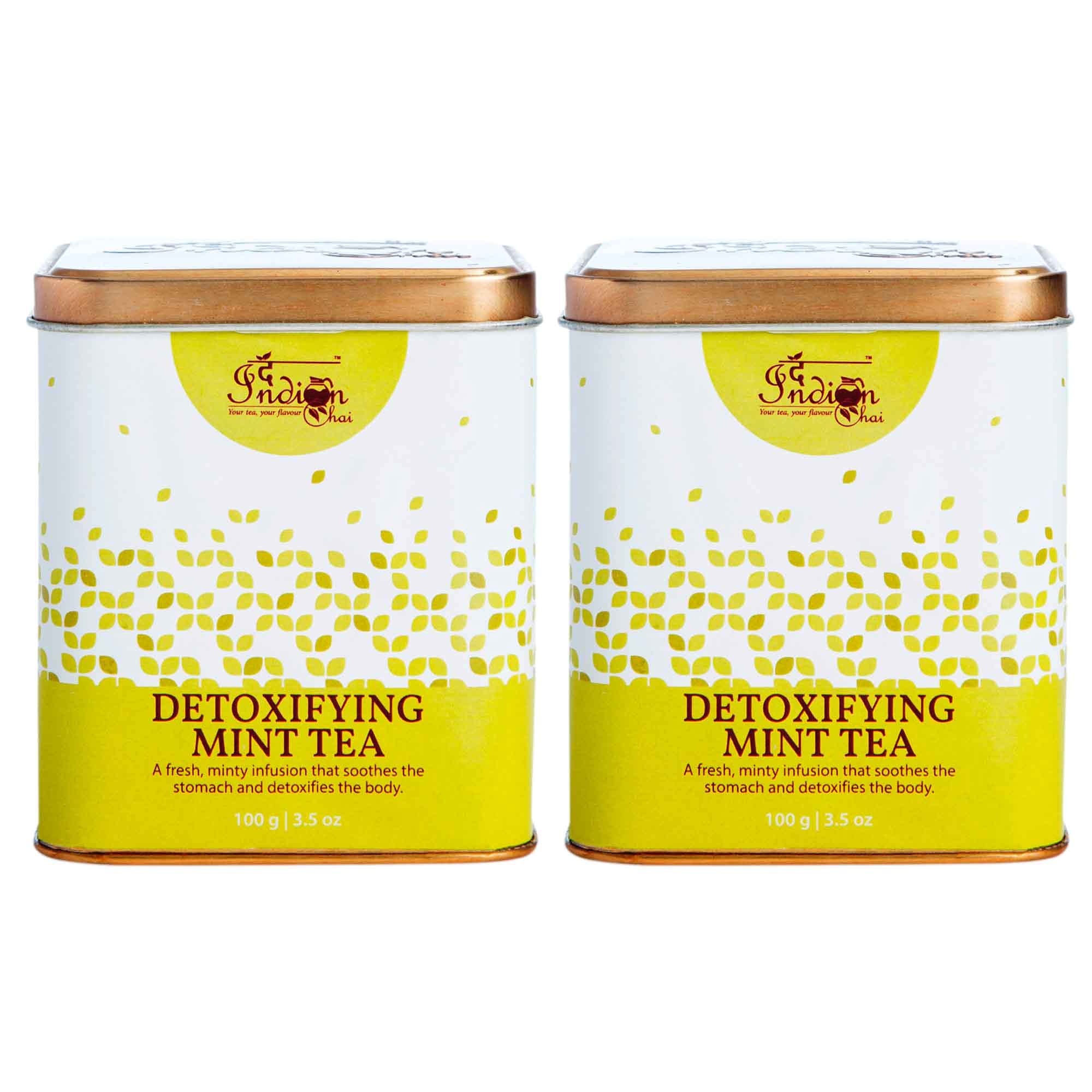 The Indian Chai - Detoxifying Mint Tea 200g with Spearmint, Peppermint, Ginger, Fennel etc for Digestion, Prevents gas, Helps Flush Out Toxins, Detox Herbal Tea (B097HDXZ24) Amazon Price History, Amazon Price Tracker