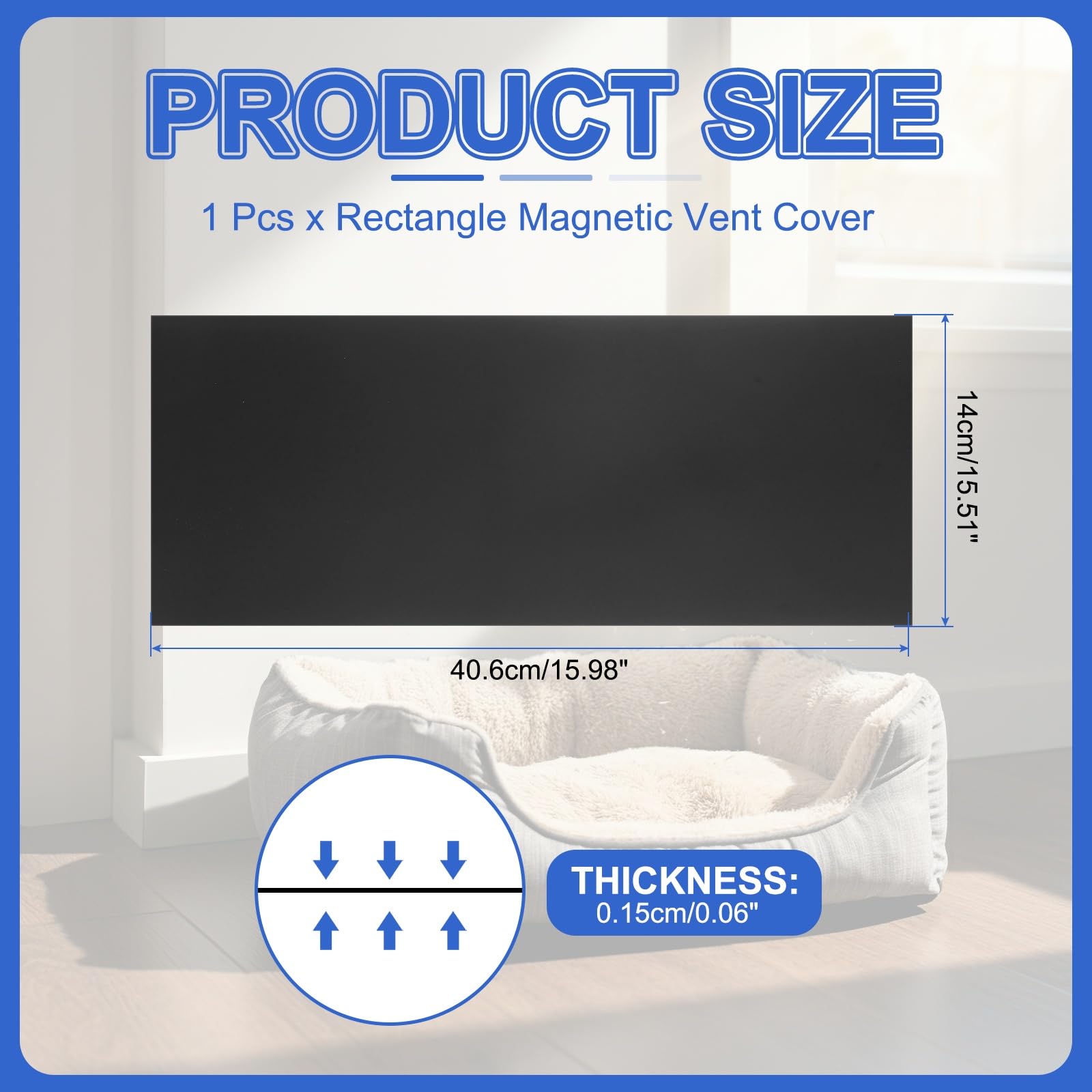 PATIKIL Rectangle Magnetic Vent Covers 16x5.5 Inch - Image 2
