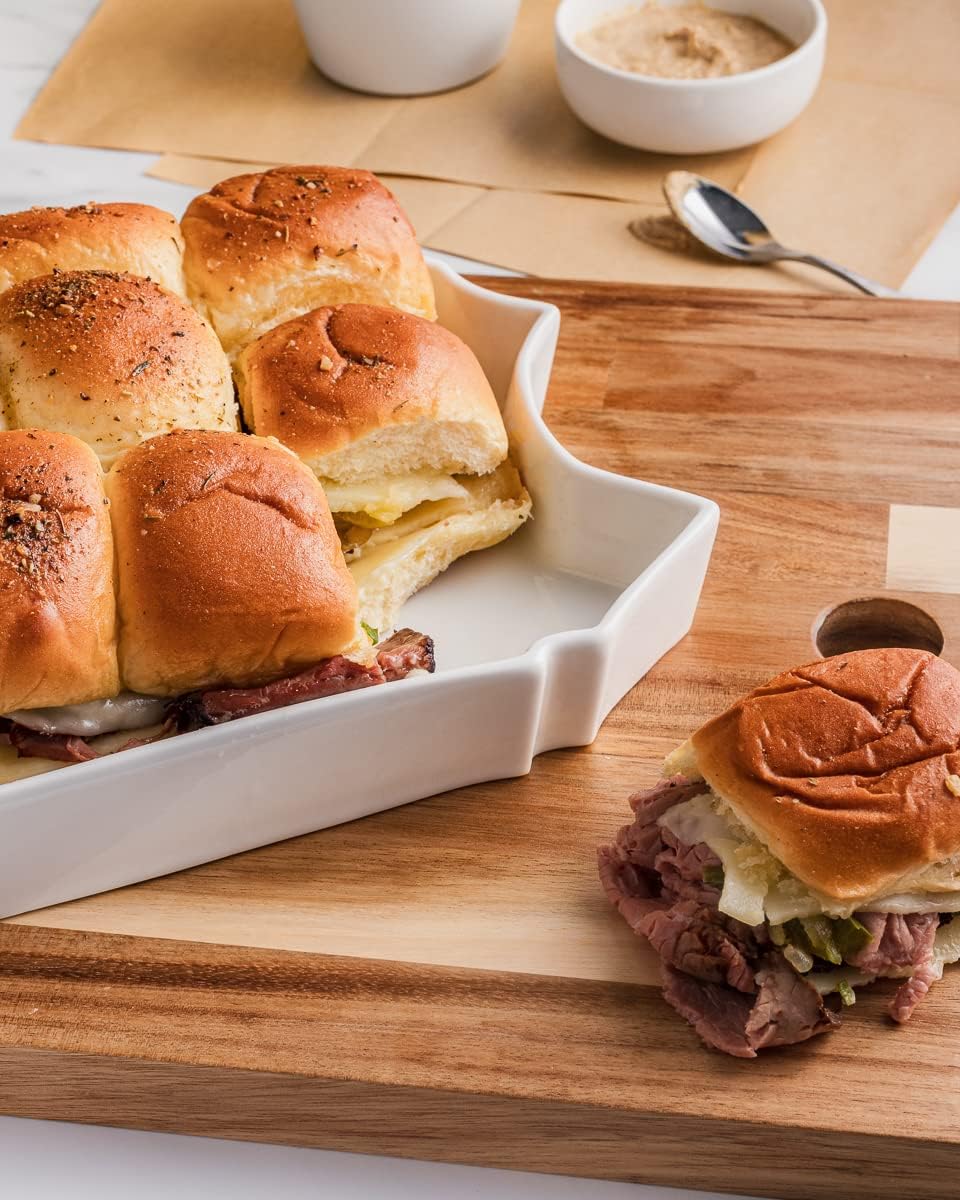 Pennsylvania Shaped Baking Dish, Serving Platter or Decorative Tray Charming Porcelain Bakeware Oven Microwave and Dishwasher Safe