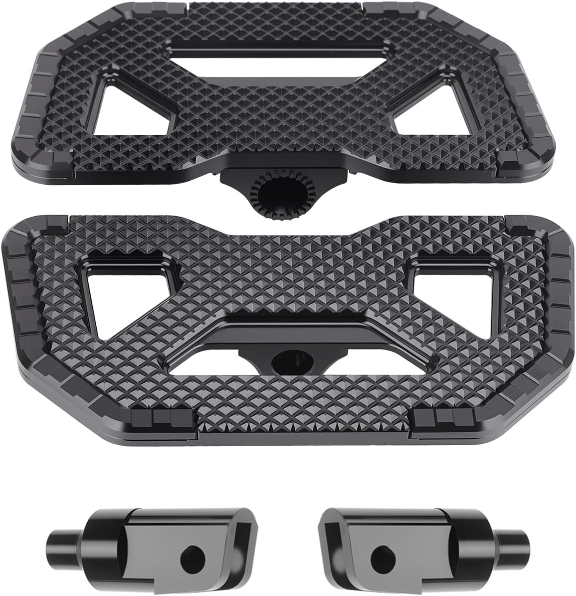 Foot Pegs for Honda Gold Wing GL1800 & F6B 2001-2024 Floorboards | 360° adjustable billet CNC aluminum foot pegs with a wide anti-slip platform for superior comfort and control.