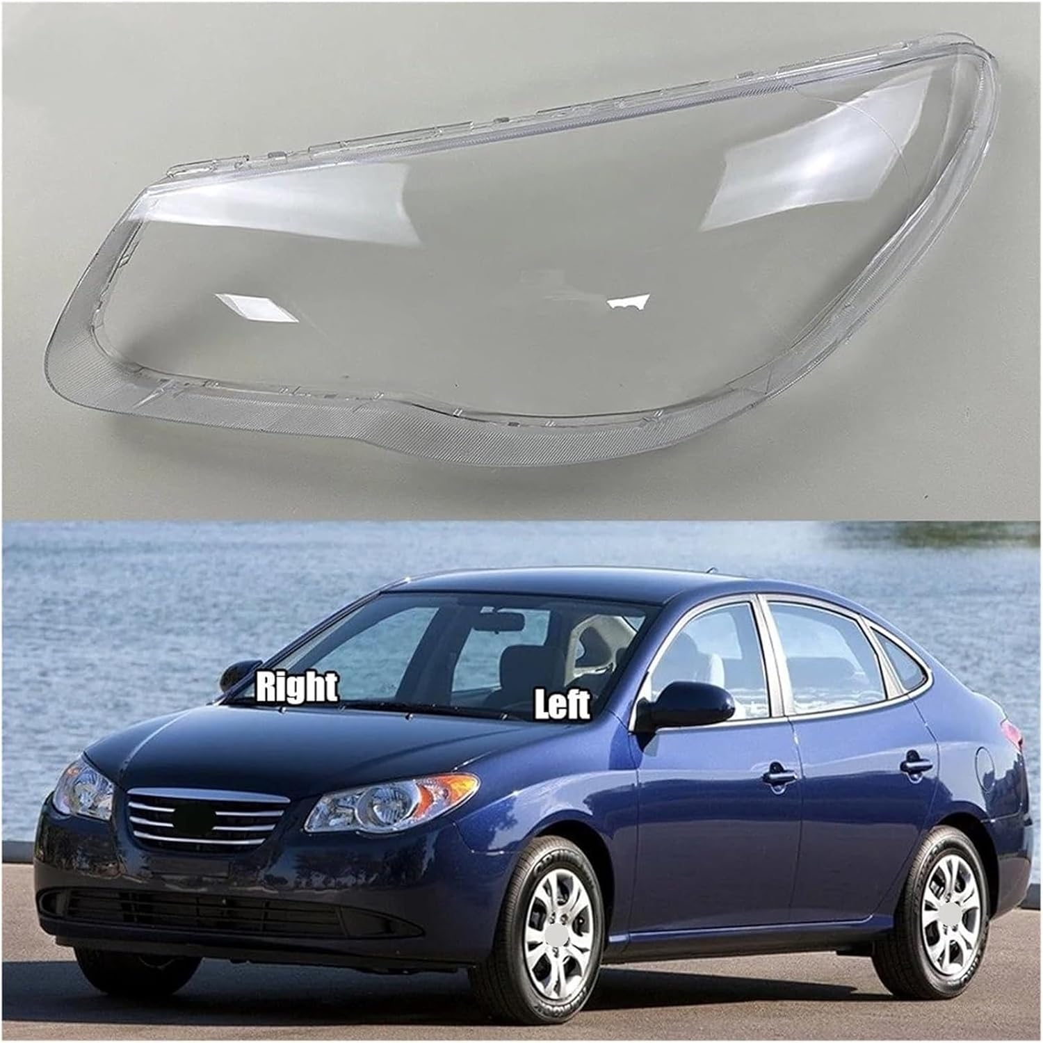 車のヘッドライトレンズカバーシェル 用のHyundai 用のElantra 2010用 車のフロントヘッドライト ヘッドランプ ラン