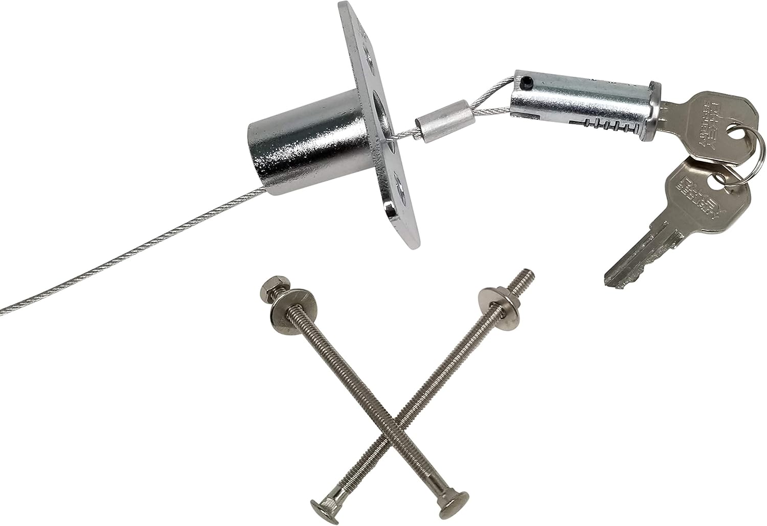 Universal Garage Door Emergency Release Lock Cable, Garage Door Opener Quick Release Lock Disconnect Key Lock