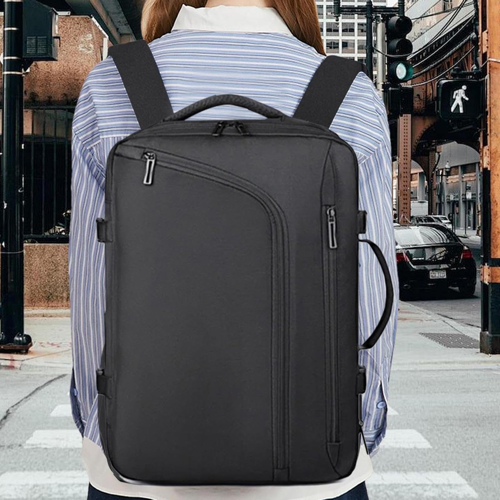 Equipaje de Cabina al Vacío de Compresión para Organizar Equipaje | Bolsa Impermeable Para Viajes En Avión, Outdoor, Negocios Y Organización Del Hogar Ahorradora De Espacio