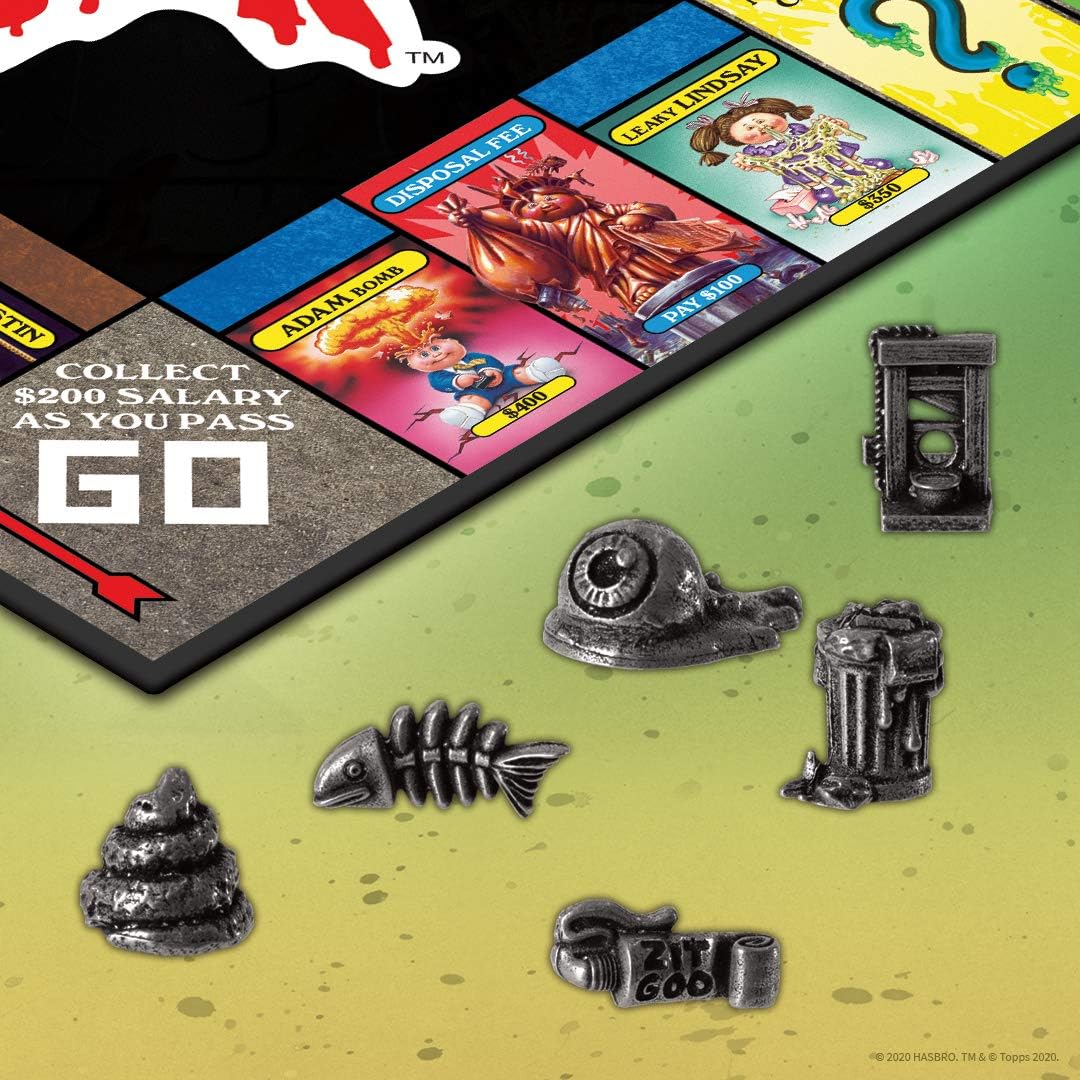 Monopoly Garbage Pail Kids | Based on Topps Company Garbage Pail Kids Trading Cards | Collectible Monopoly Game | Officially Licensed Garbage Pail Kids Game