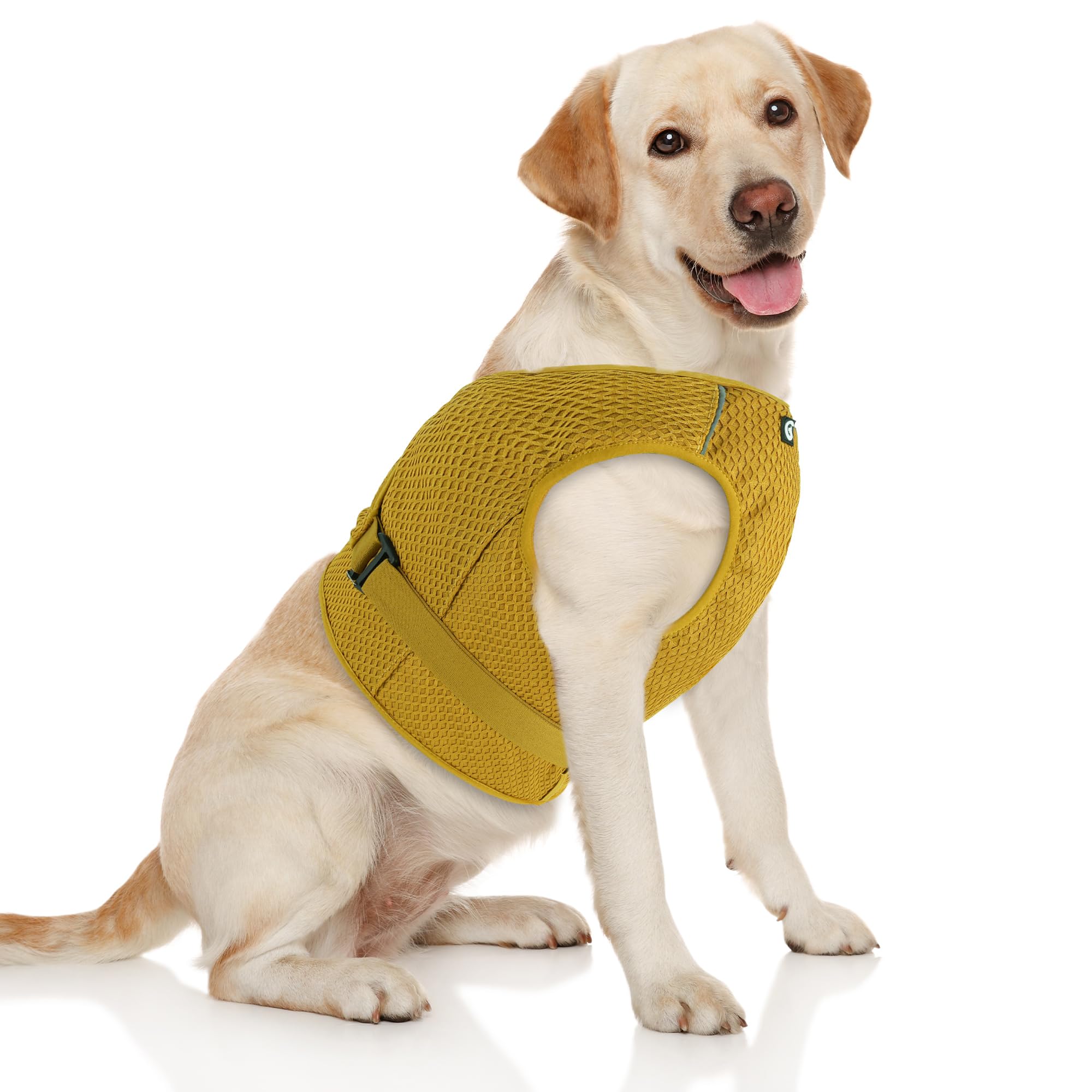 Dog Cooling Vest Harness Lightweight Cooler Jacket with Adjustable Buckle, Cooling Shirt for Summer Walking, Outdoor Hunting Training and Camping.(L)