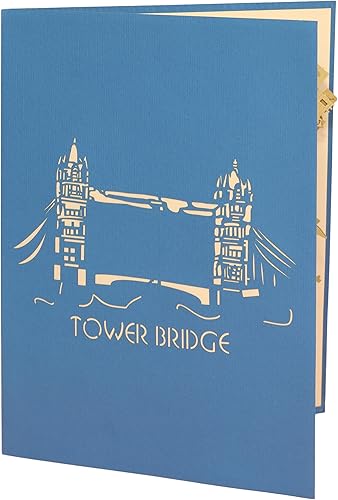 Miniatura 2 de LINPOPUP® Tarjeta emergente, tarjeta emergente 3D, tarjeta de felicitación, vale de viaje, puente de la torre, N187