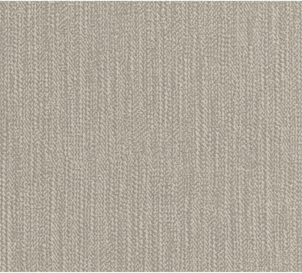 BOWERY HILL King Upholstered Headboard, Gray Beige Fabric, Lightly Sand-Blasted Walnut Veneer, Champagne Silver Finish, Modern/Contemporary Style, 79.25 in Wide, Plush Tailored Design for Bedroom