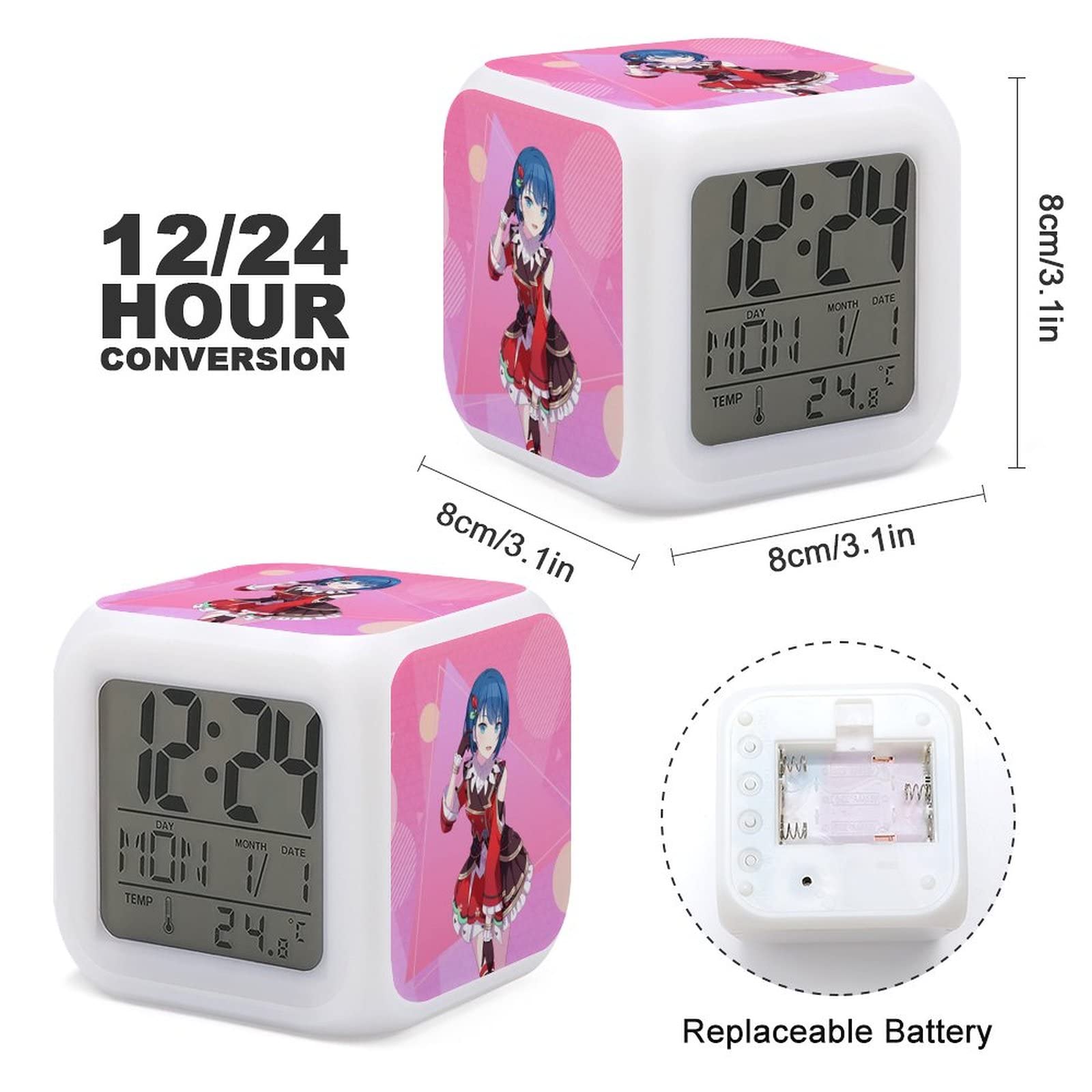 Amazon.co.jp: プロジェクトセカイ 桐谷 遥 目覚まし時計 LED