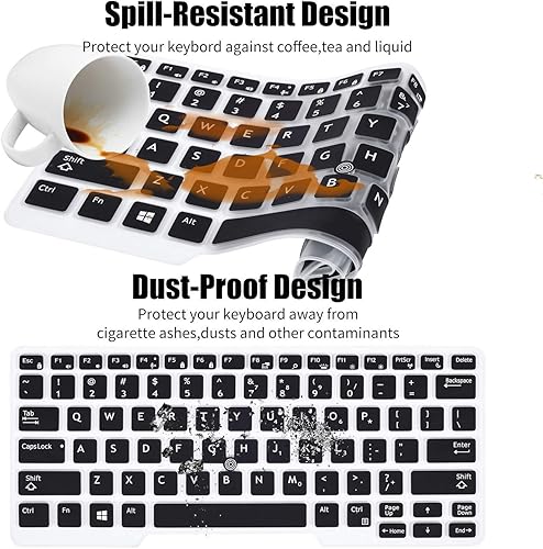Miniatura 5 de CaseBuy Funda de teclado para Dell Latitude 5480 5490 5491 7490 14 pulgadas, Dell 3340 E3340 E5490 E5491 E5450 E5470 E7450 E7470 7480 E7480 Funda