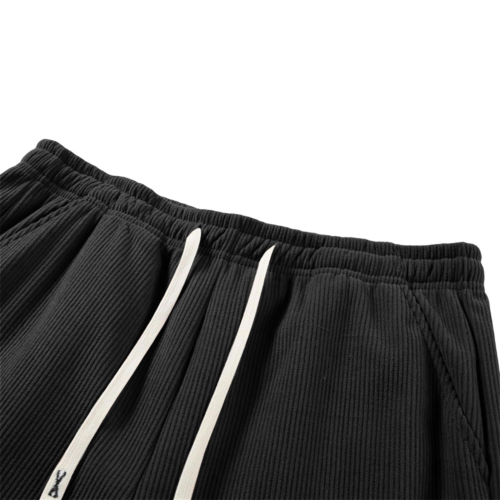 Cordhose Herren Jogginghose Baggy Mit Gummizug Sweathose Straight Sporthose