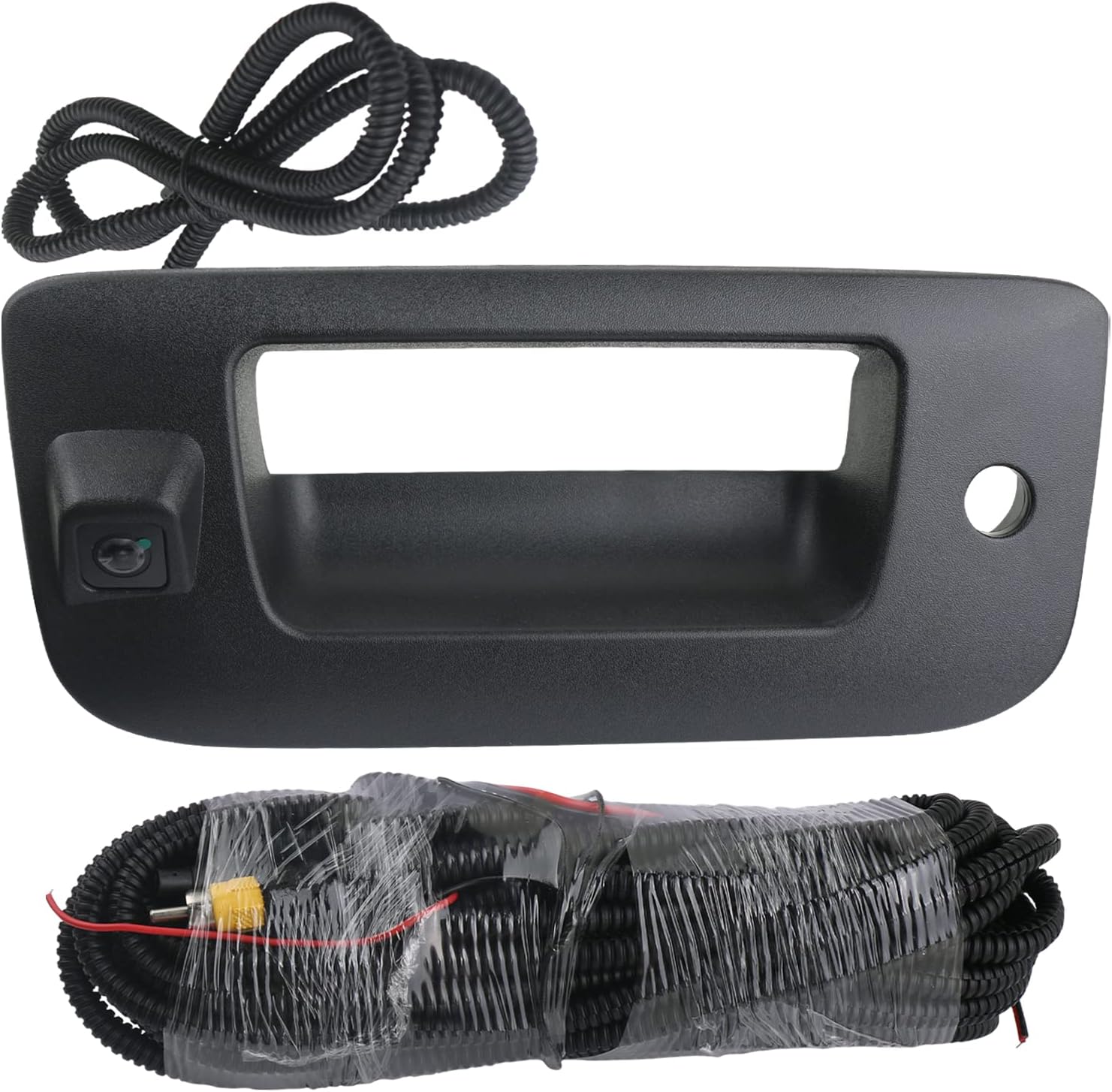 Backup Camera with Tailgate Handle Bezel Compatible with 2007-2014 Chevrolet Chevy Silverado, GMC Sierra Truck Pickup 1500 2500 HD 3500 HD Tailgate Parts