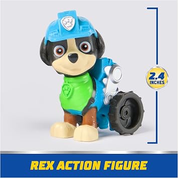 Paw Patrol, Rexs Dinosaur Rescue Vehicle, Toy Truck with Collectible Action Figure, Sustainably Minded Kids Toys for Boys & Girls Ages 3 and Up