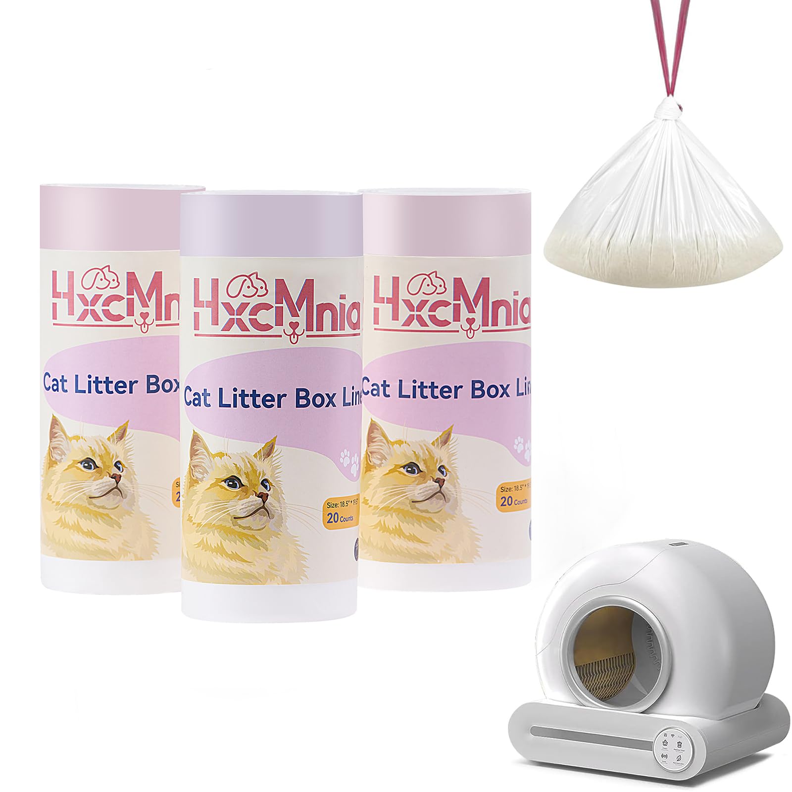 self cleaning litter robot bag size