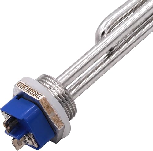 Miniatura 6 de DERNORD Elemento calentador de agua plegable atornillado de 2500W 208V - baja densidad de vatios