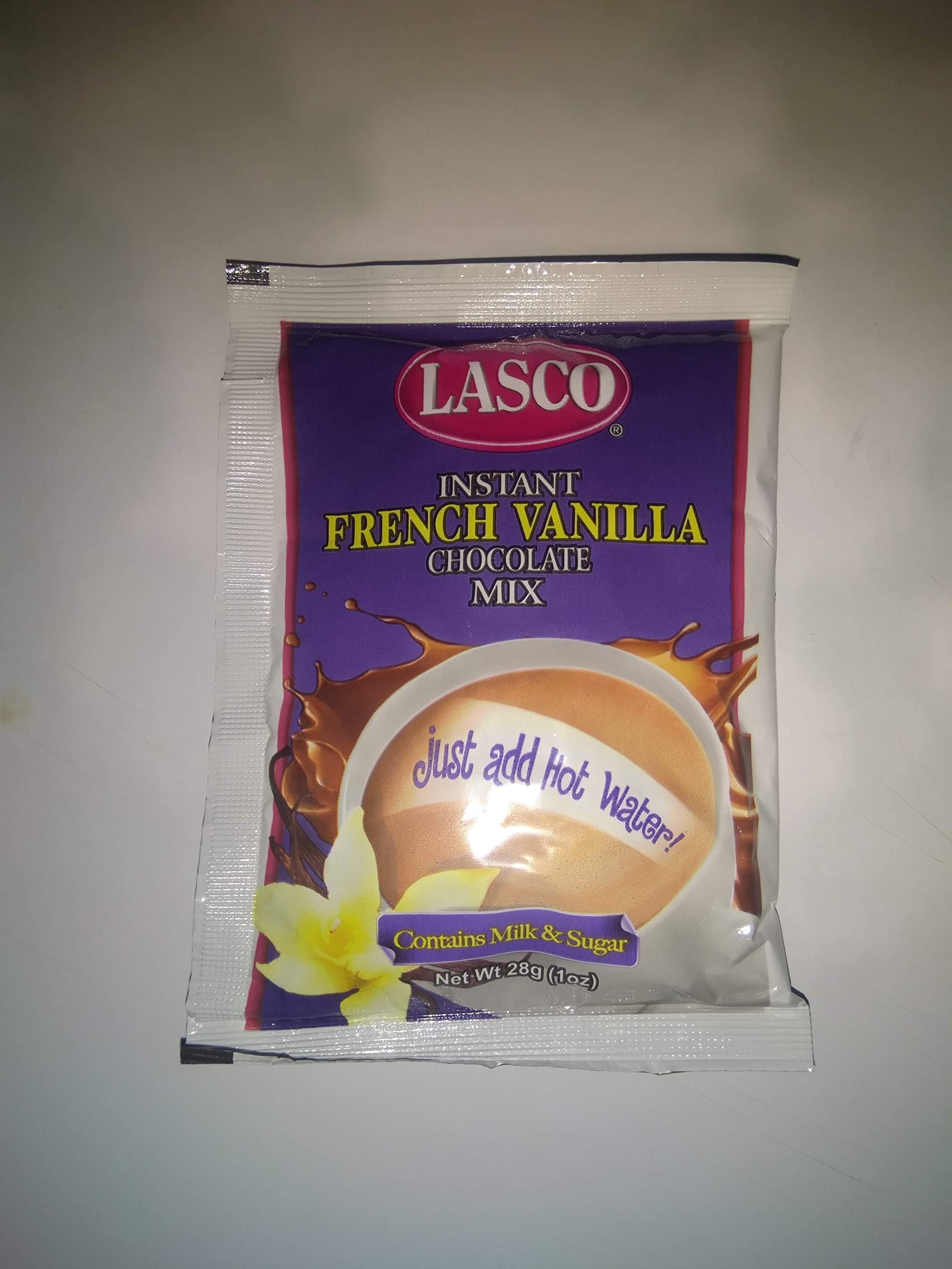 Jamaican Lasco Instant French Vanilla Chocolate Tea Mix Sachets/Packets Pack of 6