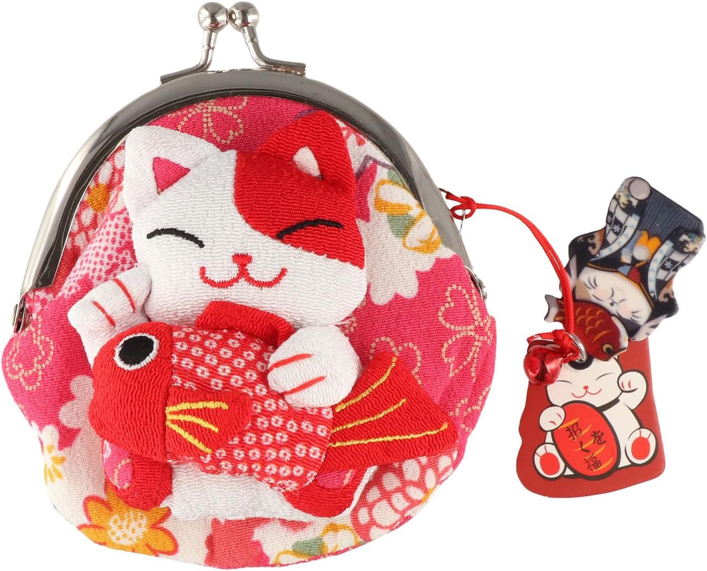 Maneki Neko Lucky Cat Coin Purse, Lovely Cute Small Wallet