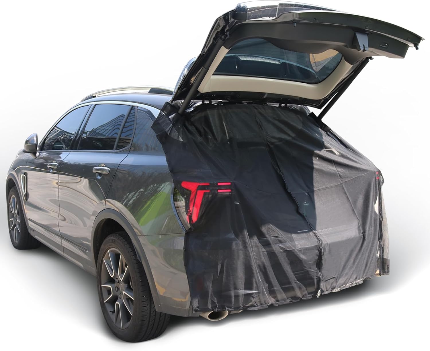 DZFST.FI Tailgate Mesh Screen Car Camping Net for SUV Camping Car Tailgate Net