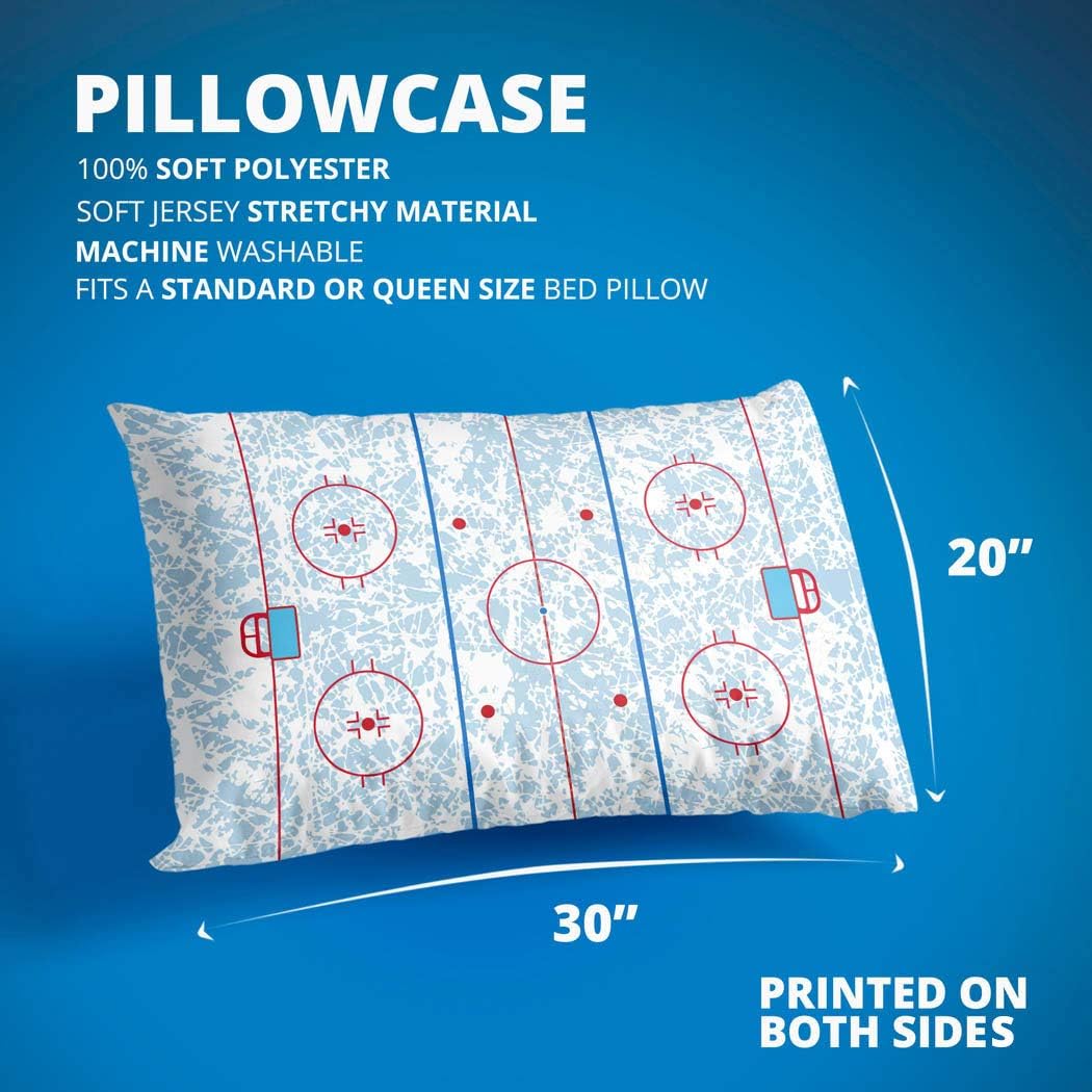ChalkTalkSPORTS Hockey Rink Pillowcase Home Decor