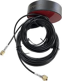 CompuPort 5G LTE MIMO Puck Antenna, Dual-Diversity 15ft. Cables with SMA Male connectors, Omni-Directional Compatible with Sierra Wireless, Airlink, Teltonika, Digi, Cradlepoint or Any SMA modems.