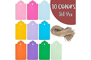 PH PERKHOMY 360 Blank Hang Tags with String: Personalize Any Gift