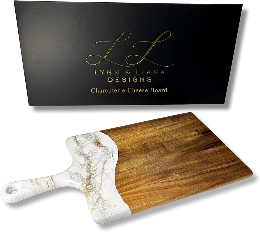 Amazon.co.jp: Lynn & Liana 大型アカシアチーズボード | 木製樹脂