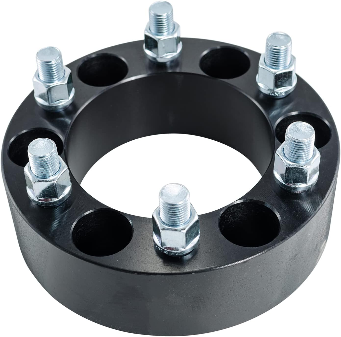 Hex Autoparts 2pcs 2" 6x5.5 to 6x5.5 Wheel Spacers Adapters Compatible with Chevy Chevrolet Avalanche Silverado Suburban Tahoe GMC Sierra Yukon M14x1.5 (Black)