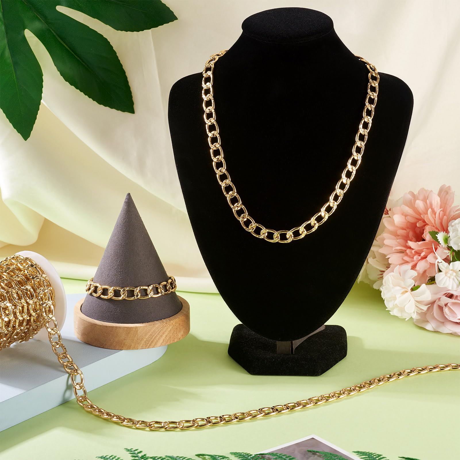 PandaHall - Catena Barbazzale In Alluminio, 10 M, Non Saldata