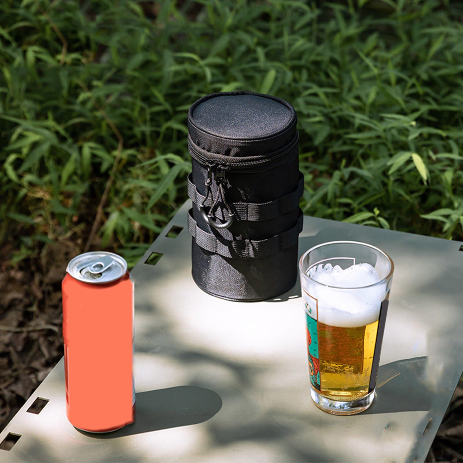 Strapazierfähige, dreilagige Bierglas-Tasche, wasserabweisende Konstruktion für Wanderrucksäcke, Tassenaufsätze, Tassen-Aufbewahrungstasche