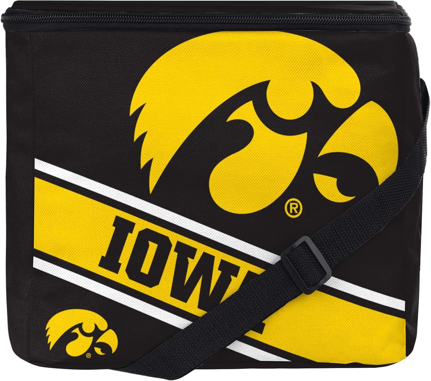 FOCO NCAA Big Logo STRIPE 12-Pack Cooler