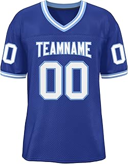 Custom Football Jerseys Mesh Athletic Football Shirts Stitching Personalized Team Name Number for Adult Youth