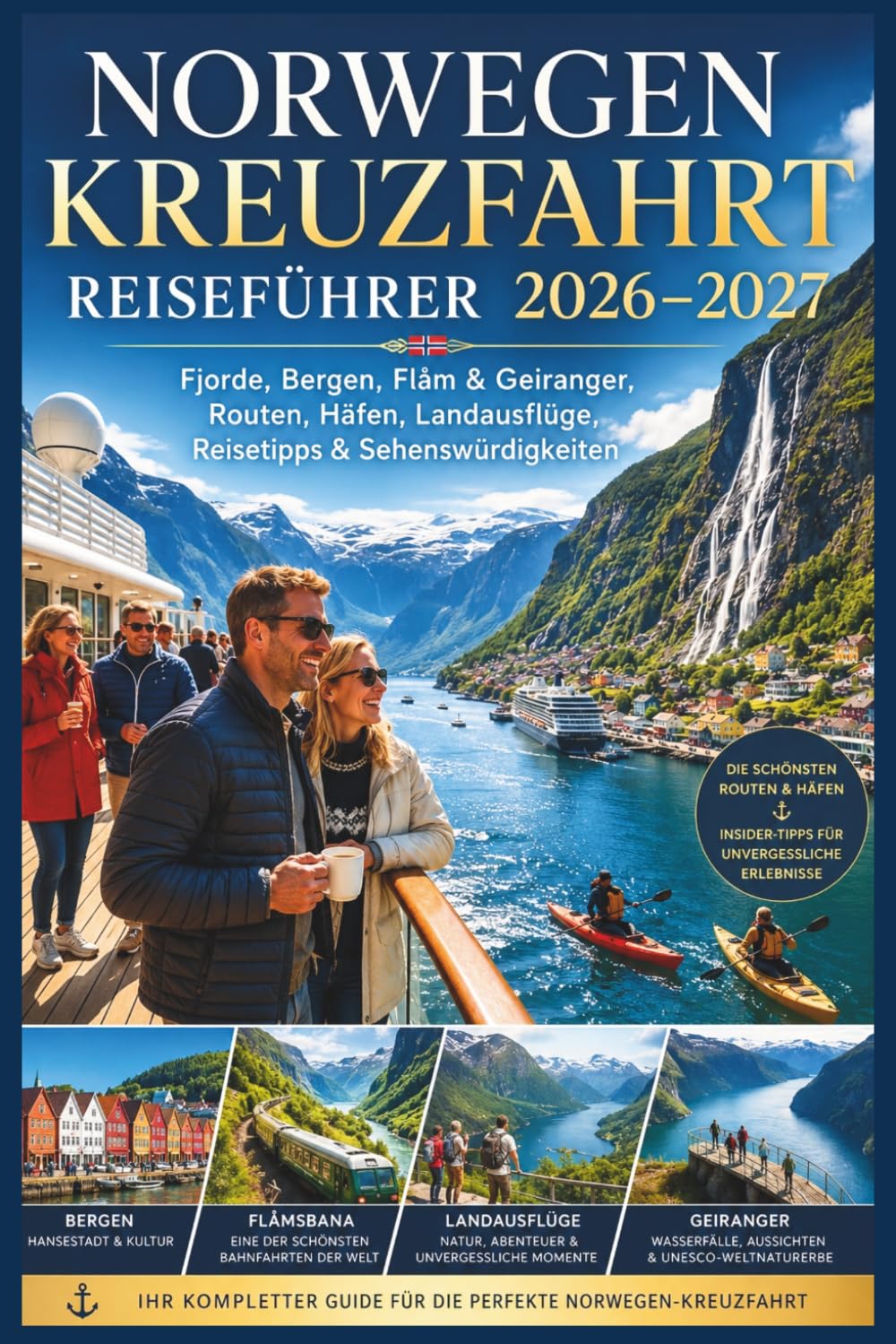 Norwegen Kreuzfahrt Reiseführer 2026 - 2027: Fjorde, Bergen, Flåm & Geiranger, Routen, Häfen, Landausflüge, Reisetipps & Sehenswürdigkeiten