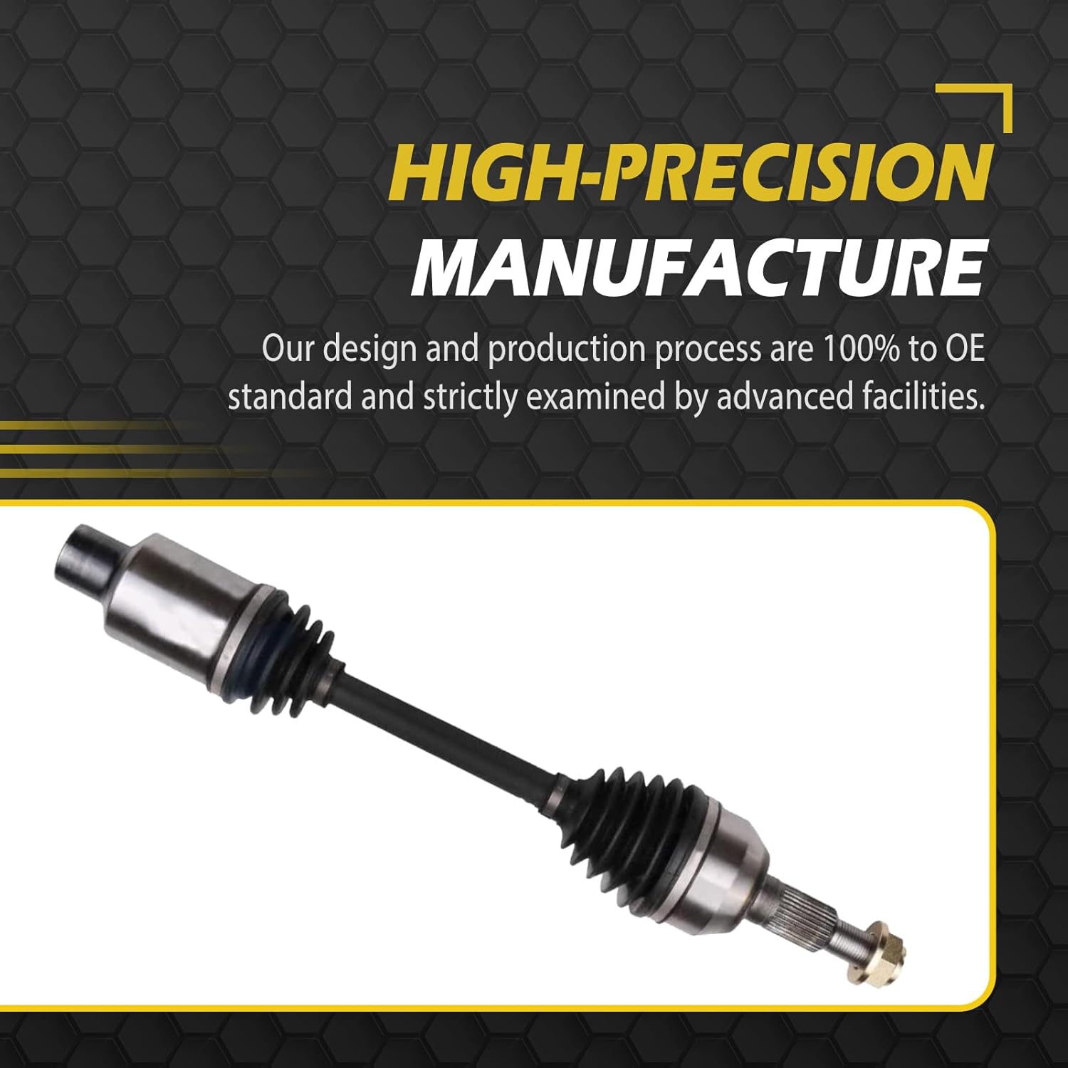[2.4L] Front Left and Right CV Axle for 2010-2017 GMC Terrain Chevy Equinox 2011 2012 2013 2014 2015 2016 Assembly Replacement Driver Passenger Side - 60-1557 60-1558 66-1516 66-1517