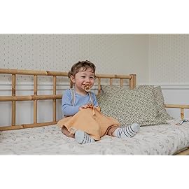 BIBS Boheme Pacifiers 2 Pack BPA Free Cherry Shape Nipple Natural Rubber Latex Made in Denmark |White/Sunshine | Size 0-6 Months