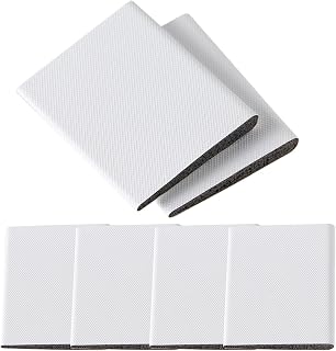 QyueyueDoor Corner Seals,2 Inch White Wedge Shape Door Frame Seal Corner Foam with Self-Adhesive, Weather Stripping Draft Stopper for Gaps(6 Pieces)