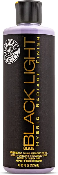 Chemical Guys GAP 619 16 Black Light Hybrid Radiant Finish, Glaze & Sealant, (Safe for Cars, Trucks, SUVs, & More) for Black and Dark Colored Cars, 16 fl oz