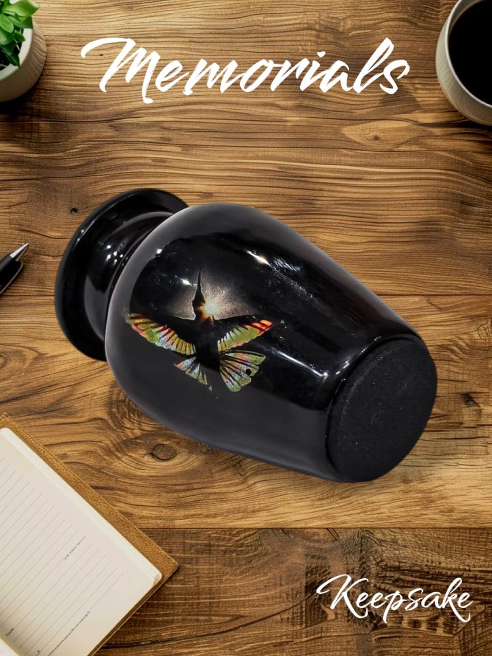Bird Design Small Keepsake Cremation Urns for Human Ashes | Memorial Funeral Urns for Ashes | Secure & Beautiful Keepsake for Loved Ones | Velvet Case Included - Image 4