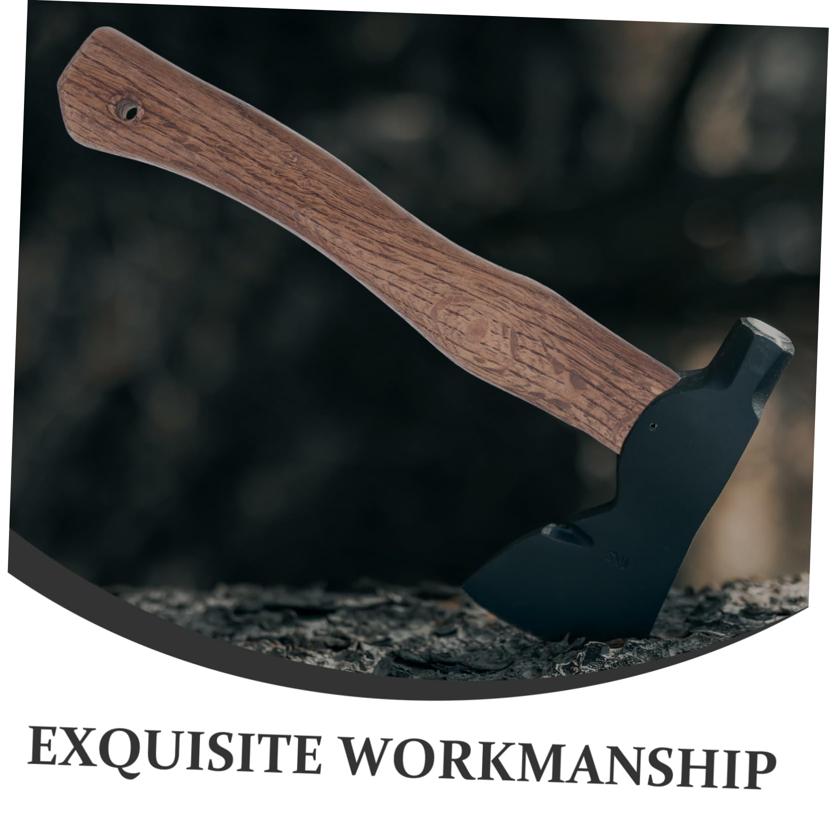 NULYLU Wood Tool Handle Replacement Axe Handles for Hatchet Hoe 27cm Long Carbonized