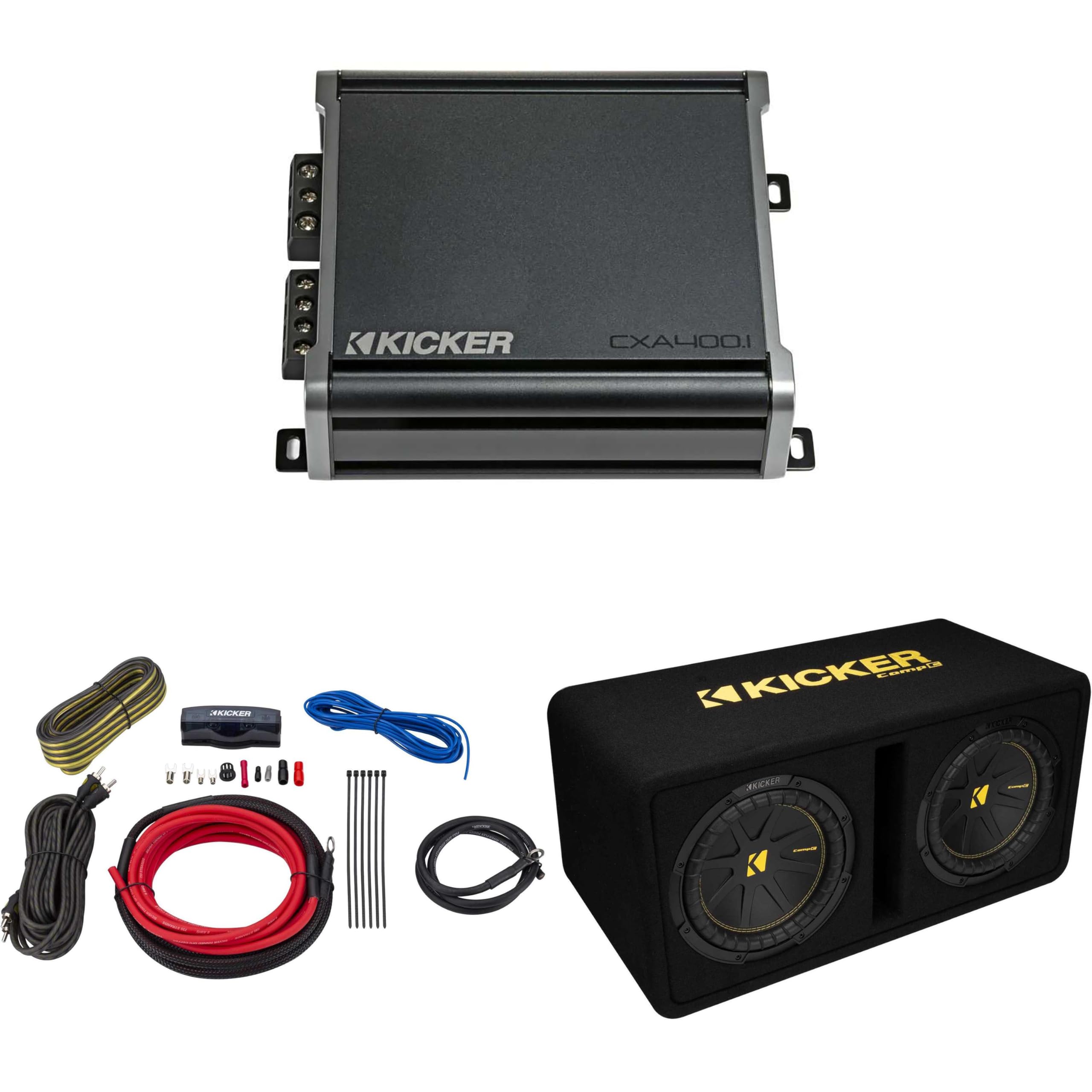 アンプ　KICKER SX600.2 Kicker SX600.2 2-channel car amplifier — 138 watts RMS x 2