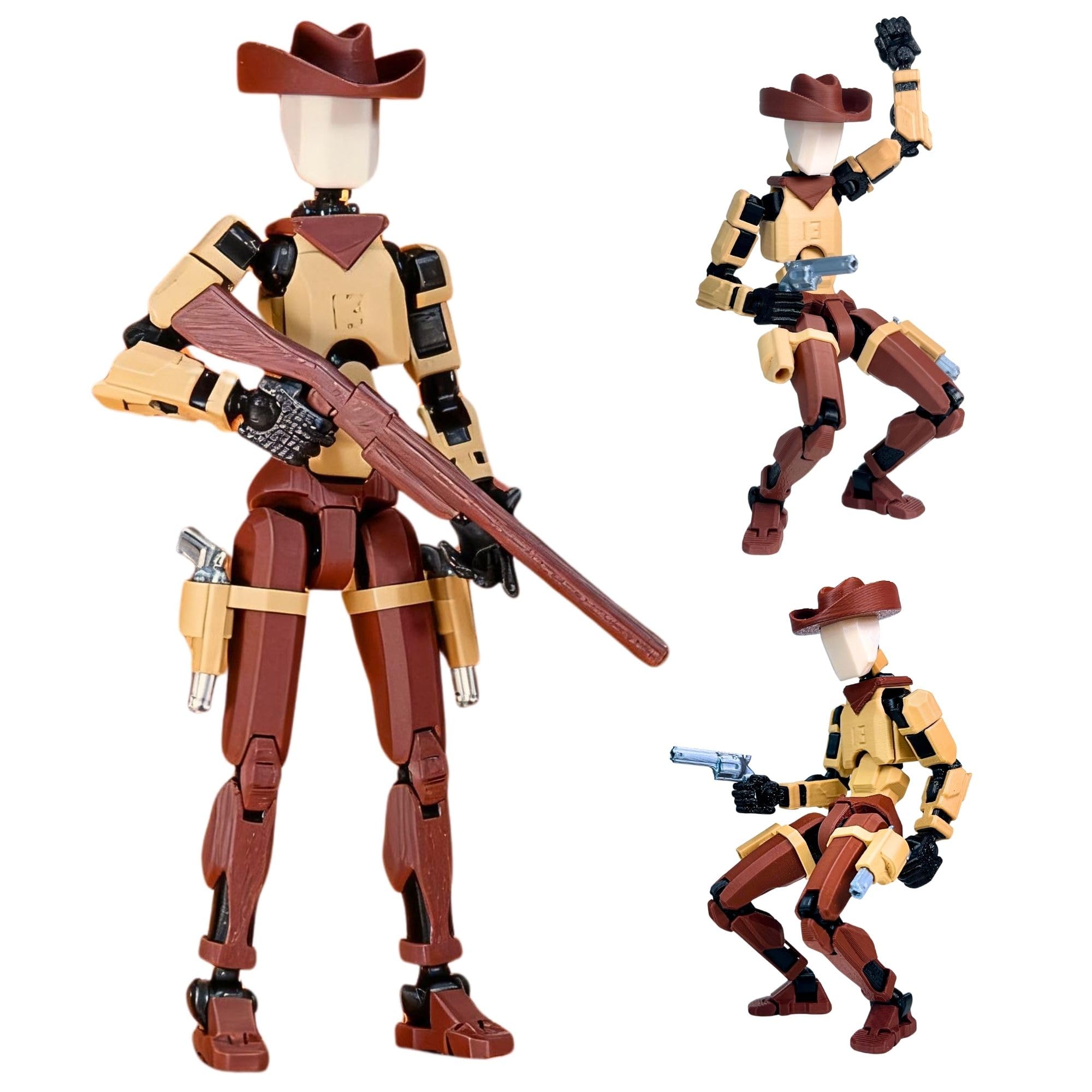 Amazon.com: JoriBoBo T13 Western Cowboy Action Figure, 5.5-Inch