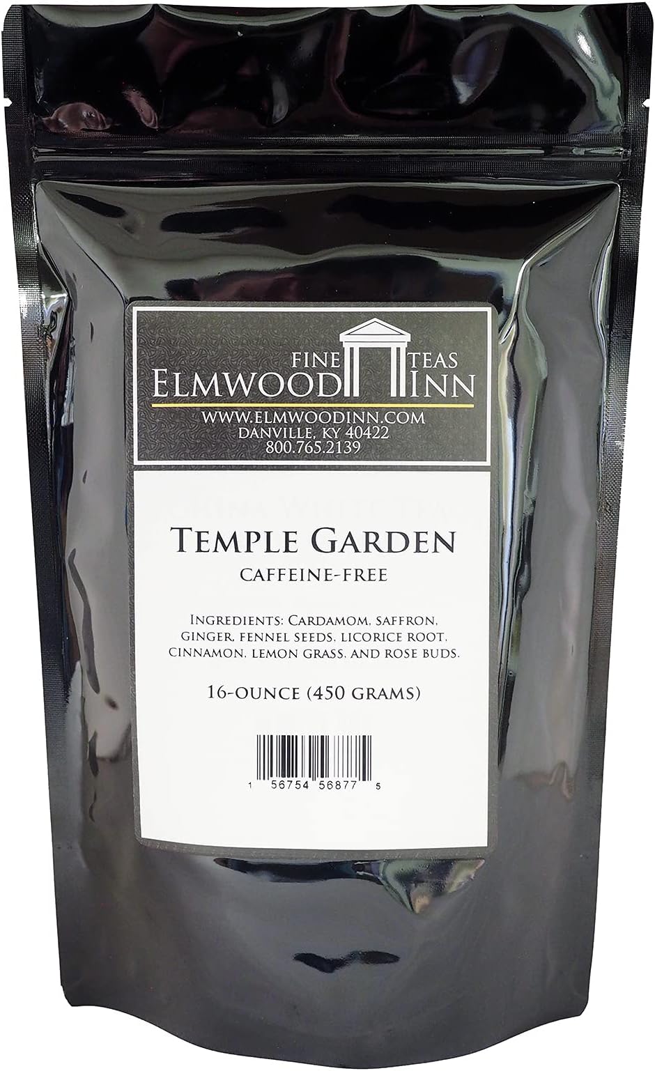 Elmwood Inn Fine Teas, Temple Garden Ayurvedic Tea, 16-Ounce Pounches