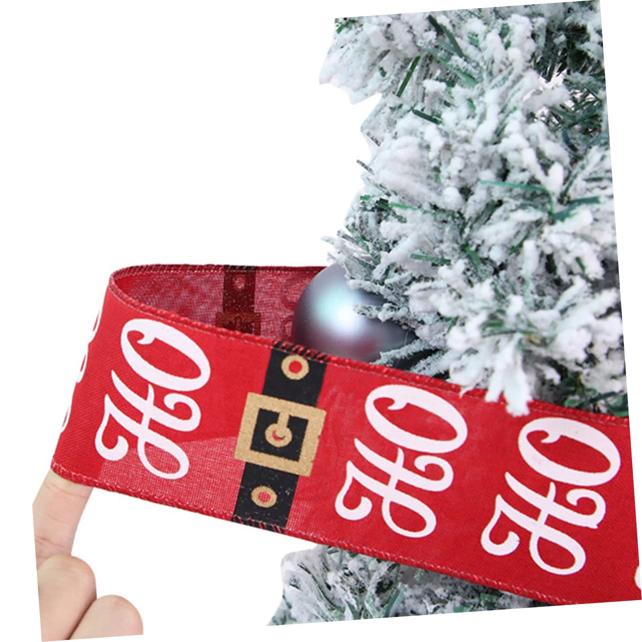 STOBOK 5stücke Weihnachts-dekorationsband Rotes Satinband Für Weihnachtsbaum Geschenkpäckchen Und Bastelprojekte Für Festliche Anlässe Und Kreative Verpackungen