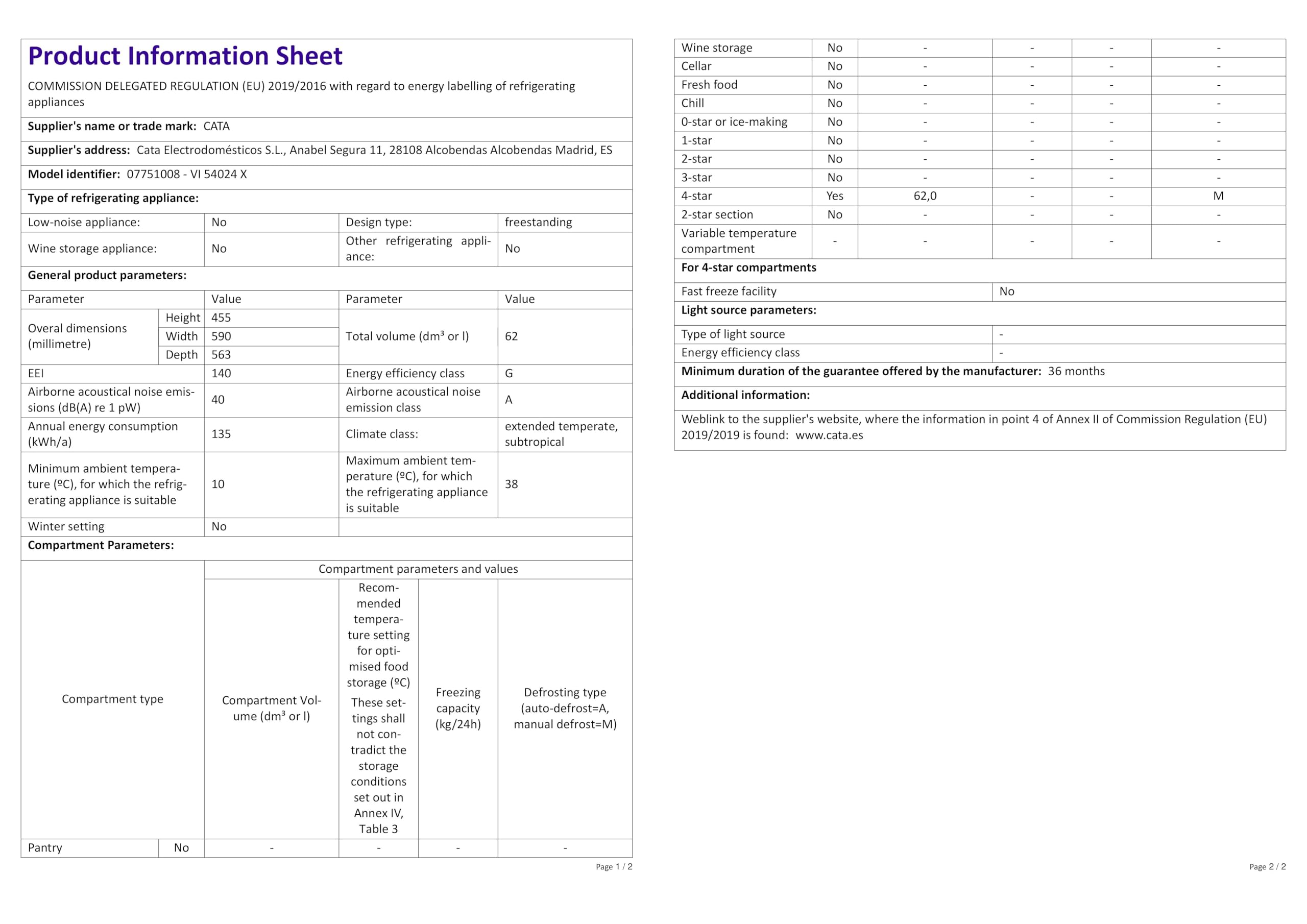 CATA VI 54024 X Vinoteca Integrable 24 Botellas, No Frost, 62 Litros, Puerta Reversible, Control Electrónico LED, Estantes para Vino, Iluminación LED, 45 cm, Acero Inoxidable