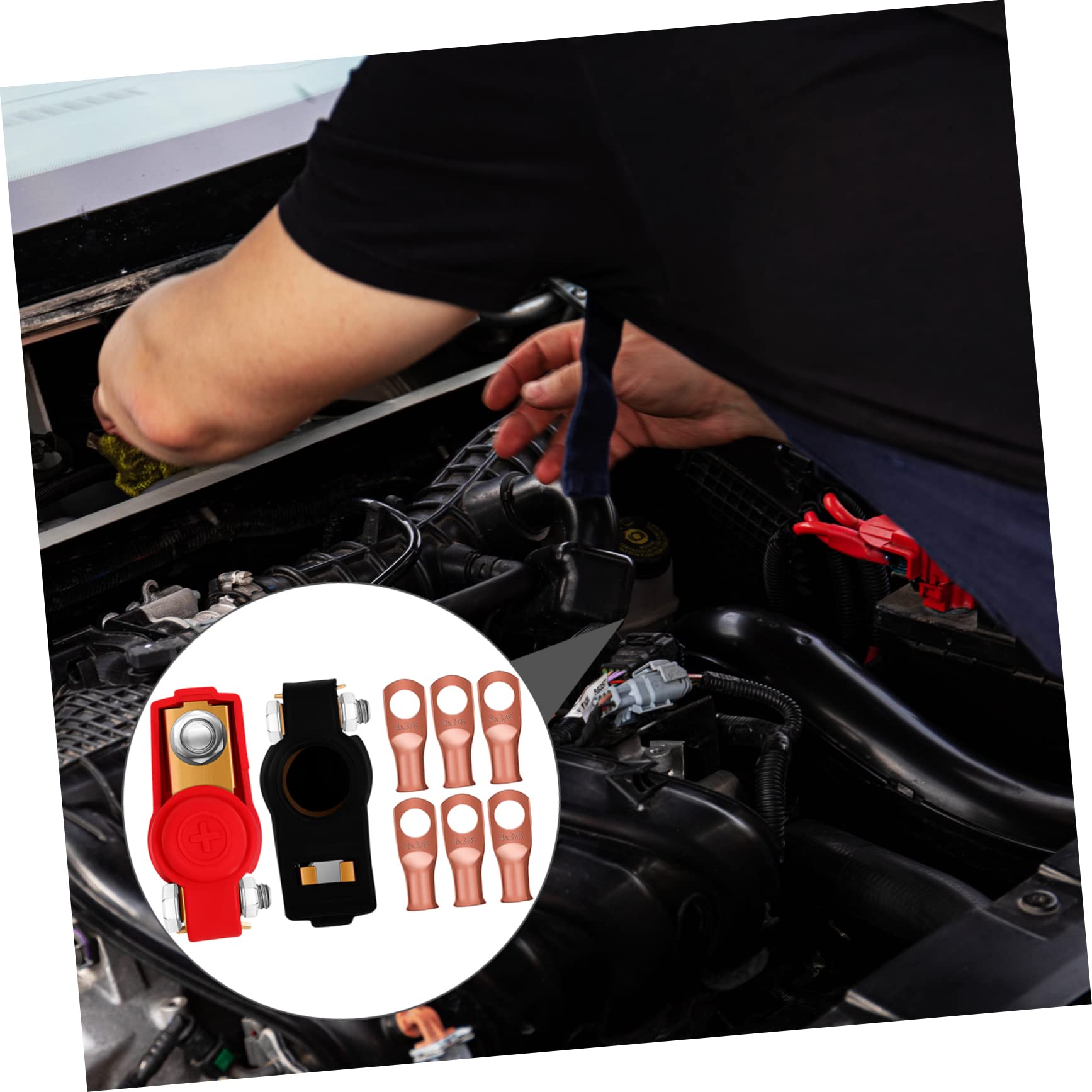 PRETYZOOM 3 Sätze Batteriespannfutter Set Autobatterieklemme Batterie Für Batteriepolklemme Auto Elektrische Anschlüsse Messing