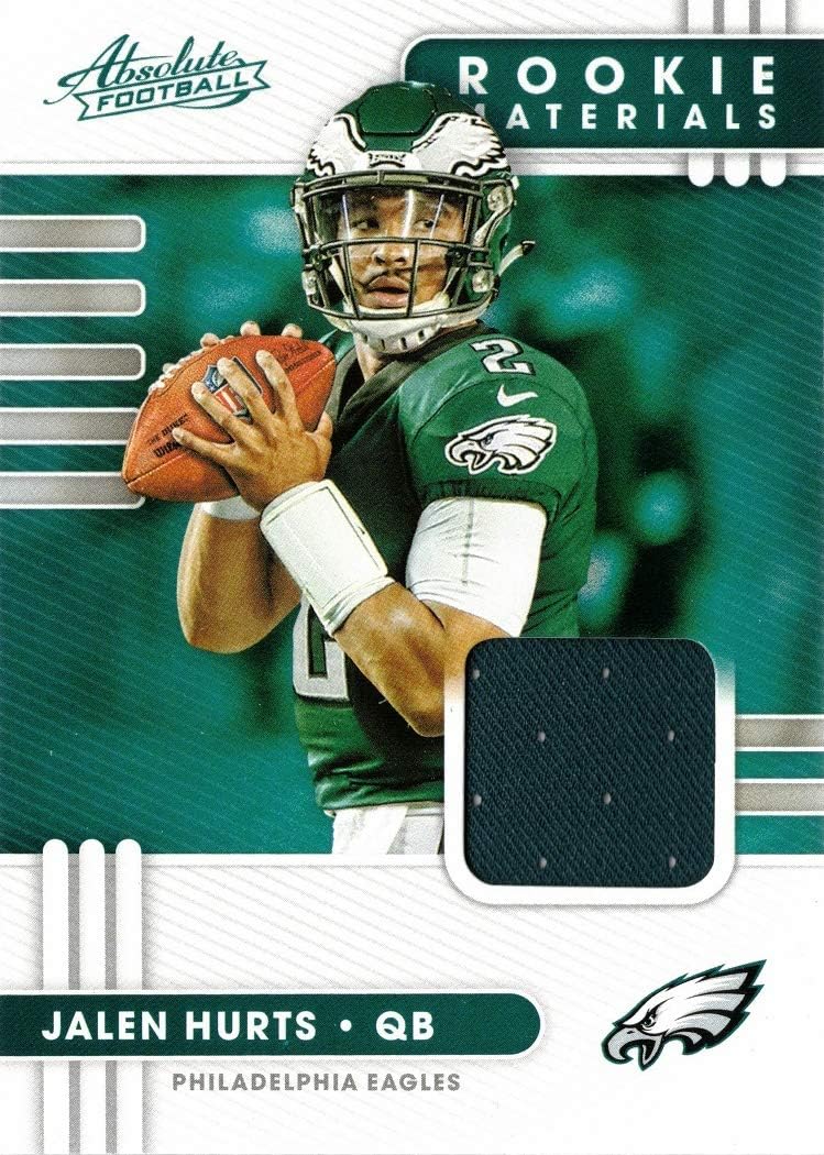 2020 Panini Absolute Rookie Materials #14 Jalen Hurts Jersey Football Card