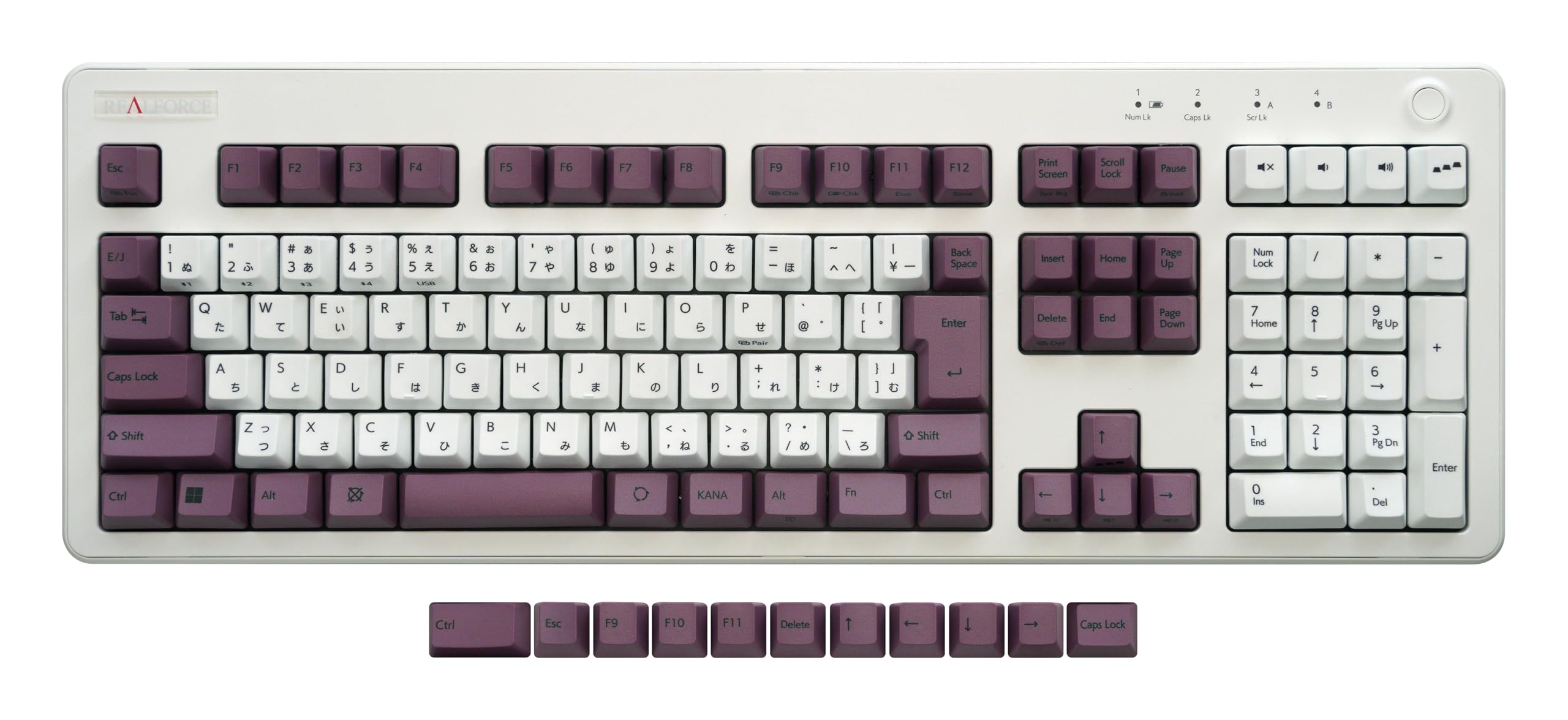 REALFORCE R3 変荷重 日本語R3HC22 英字キーキャップセット REALFORCE R3 KEYBOARD R3HC22 カラーキーキャップ付 REALFORCE R3