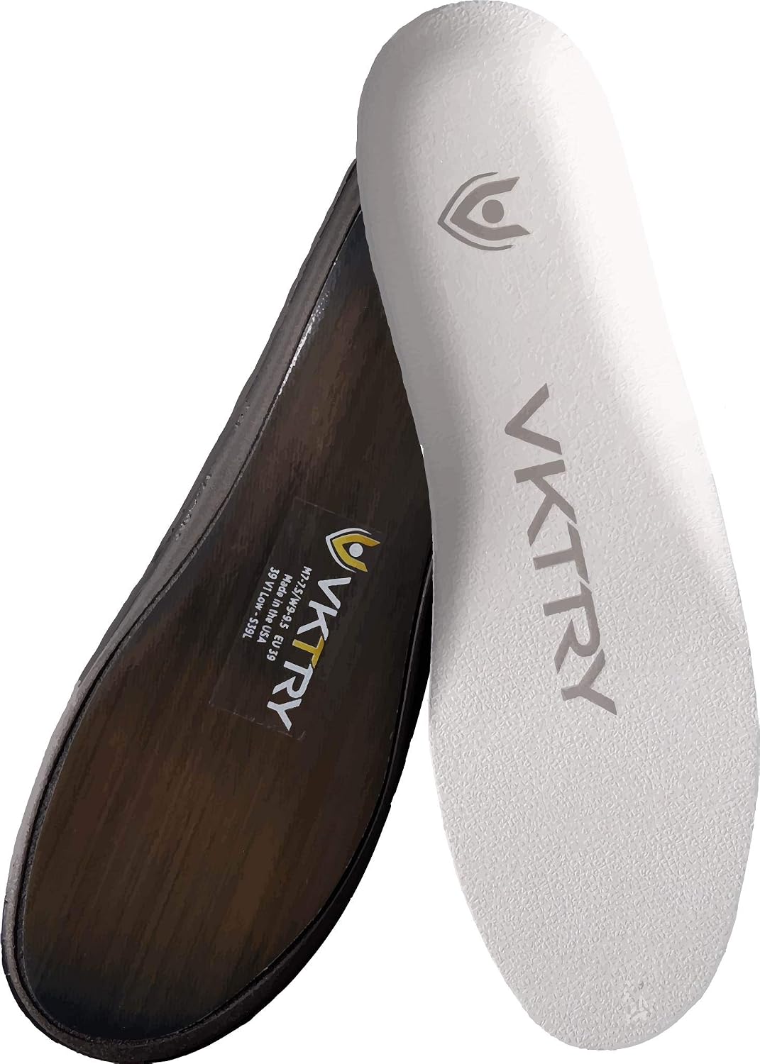 VKTRY Silver Sports Unisex Insoles: Carbon Fiber Insoles for Casual Athletes &ndash; Shock Absorbing, Energy Return &amp; Explosiveness, Improved