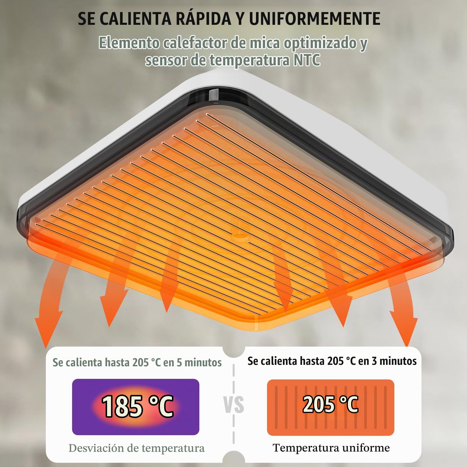 VEVOR Prensa de Calor, 15 x 18 cm, Máquina de Prensado en Caliente por Transferencia por Sublimación Multifuncional Prensa Fácil de Planchar para Camisetas, Bolsos, Almohadas