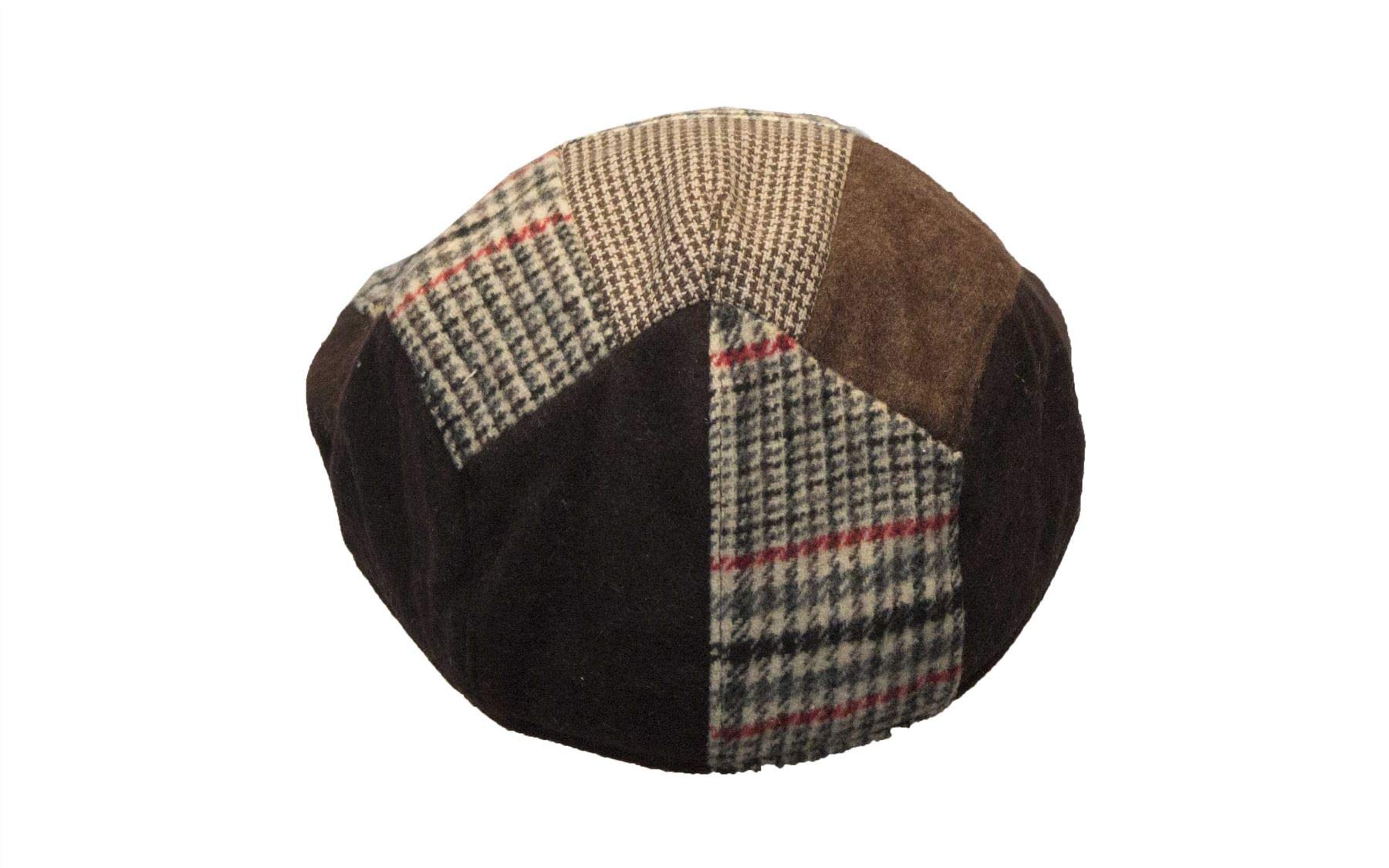 Walker & Hawkes - Unisex Schiebermütze im Patchwork-Design - Flache Schirmmütze