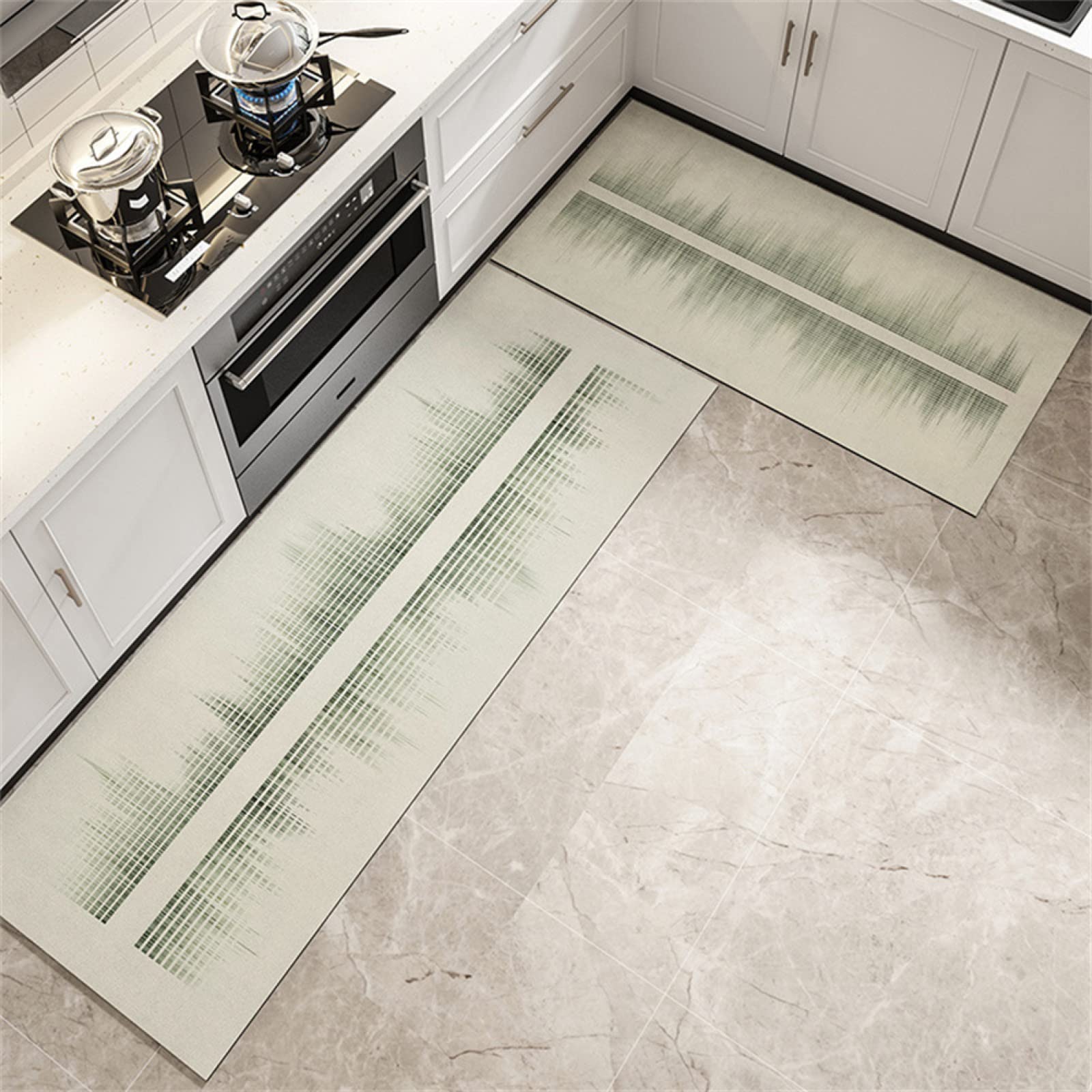 Tapis de sol cuisine et salle à manger lot de 2 tapis lavables pour un intérieur chaleureux