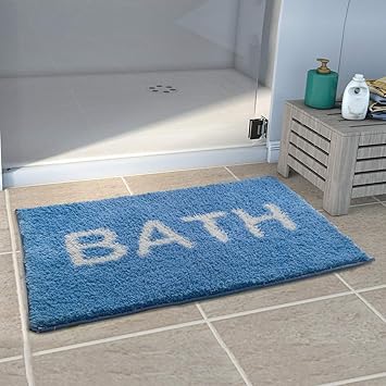 Athom Living Easy Home Designer Soft Anti Slip Bath Mat 38x58 cm Pack of 3